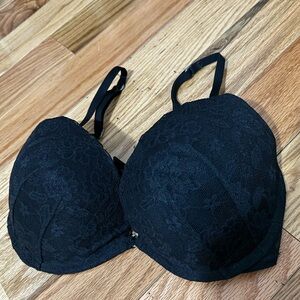 DONATING NEXT WEEK! Black dainty lace push up bra!!